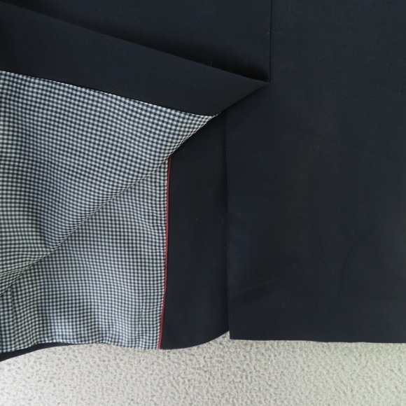 Stafford Blazer Sport Jacket Coat Mens 42R Blue Wool Polyester Gold Buttons - Picture 13 of 13